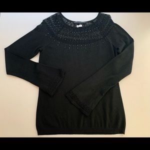 WHBM Black Sweater